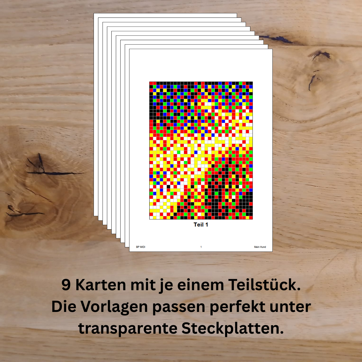 Bügelperlen-Kunstwerk – Midi Vorschau