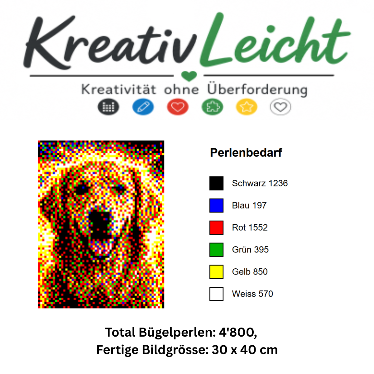 Bügelperlen-Kunstwerk – Mini Vorschau