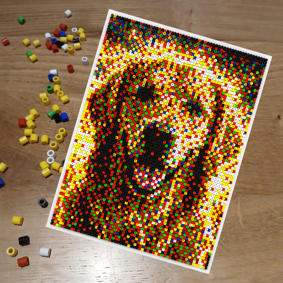 Malen nach Zahlen Vorlage Hund Mini