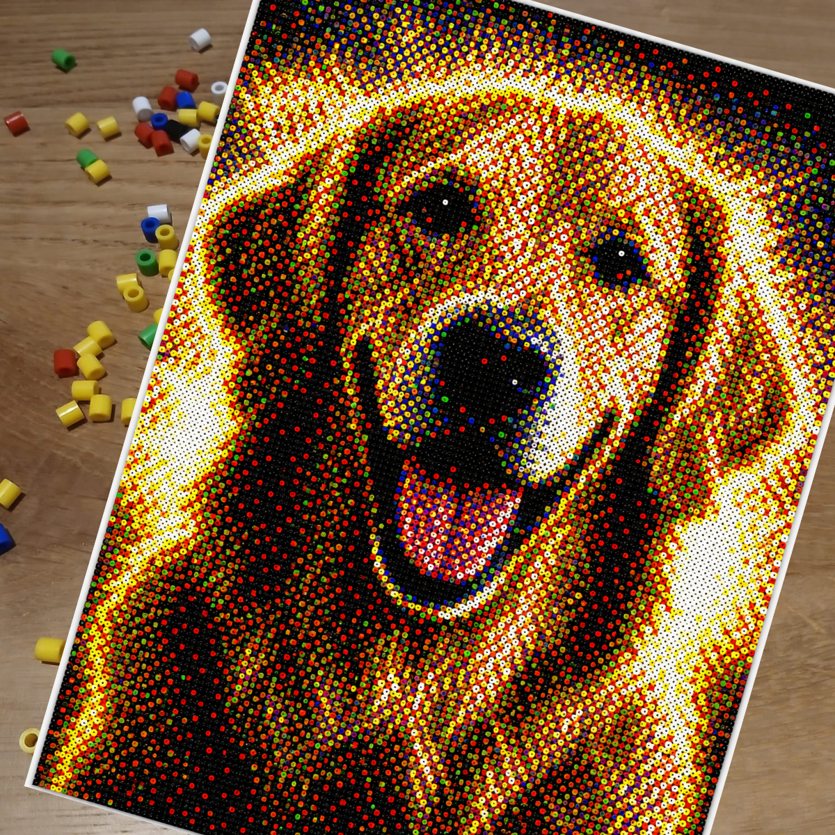Malen nach Zahlen Vorlage Hund Maxi