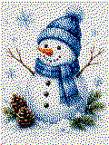 Schneemann Kreativvorlage in MAXI