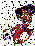 Fussball Kreativvorlage in MAXI