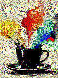 Kaffeesplash Kreativvorlage in MAXI