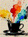 Kaffeesplash als Kreativvorlage